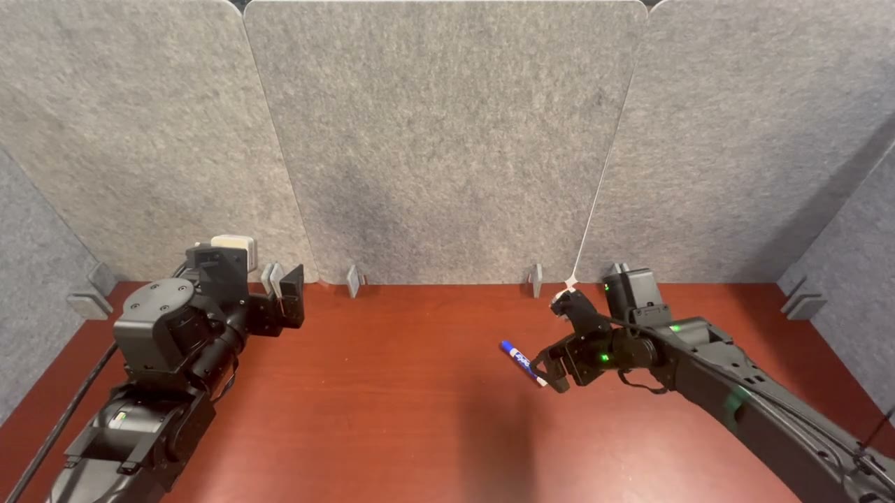 DeVA robot performing a bimanual handover